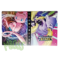 Альбом для карток покемон (+4 додаткові картки) Mew & MewTwo