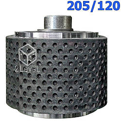 Широкий прес ролик ОГМ-1,5 розміри 205/120мм Зібраний ролер гранулятора ОГМ 1,5 Перфо ролик ОГМ
