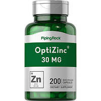 Цинк Piping Rock OptiZinc 30 mg 200 Capsules