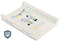 Сповивальна дошка на ліжечко комод-пеленатор Sensillo Safety System 70 см — MISKI HELLO BEZOWY (SILLO-13596)