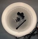 Набір Блогера: Кільцева лампа RGB-3D 36см зі Штативом 2м! Світлодіодний кольоровий двосторонній кристал дизайн, фото 6