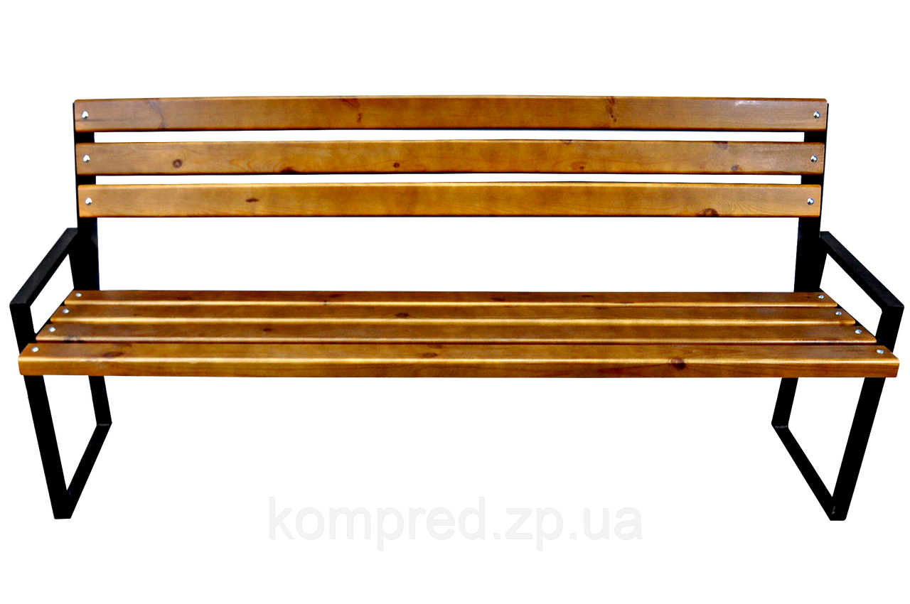 Лавка паркова металква зі спинкою 1500*450*800 Kompred OL587/1
