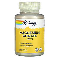 Solaray, Цитрат магния, 133 мг , 90 капсул, Magnesium Citrate, 400 mg