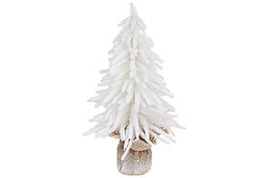 Ялинка 20х20х35см засніжена в джутовому мішечку,біла №122-181/Bonadi/(12)
