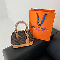 Коричневая женская сумка Louis Vuitton Alma