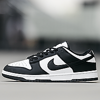 Кроссовки женские и мужские Nike SB Dunk Low Black White / кеды Найк СБ Данк белые черные