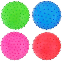 М'яч гумовий 18см,58гр. з шипами,4 кольори №MB0112(400) КІ