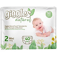 Подгузники детские Giggles Natural 2 Mini (3-6 кг), 40 шт