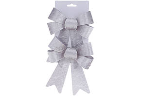 Набір бантів декор.(3шт) 14х20см з оксамиту,сірий №821-177/Bonadi/(12)(48)
