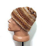 Модна міксова шапка "Сахара", стильне забарвлення для чоловіків, жінок та поростків від PRIGRIZ, фото 2