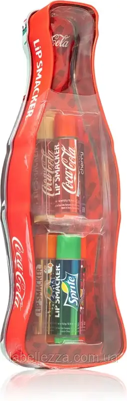 Набір для догляду за губами Coca Cola Mix (бальзам для губ 6 штук в наборі)