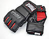 Рукавиці для MMA PowerPlay 3053 Чорно-Червоні S/M, фото 9