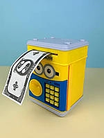 Дитячий сейф скарбничка "Микс" електронний з кодовим замком та купюроприймачем