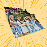 Зошит А5 48 арк. на скобі у клітинку 60 гр.м² Red Velvet 004