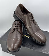 Мужские кожаные классические туфли Stingray Коричневые туфли со шнуровкой Мужские стильные классические туфли