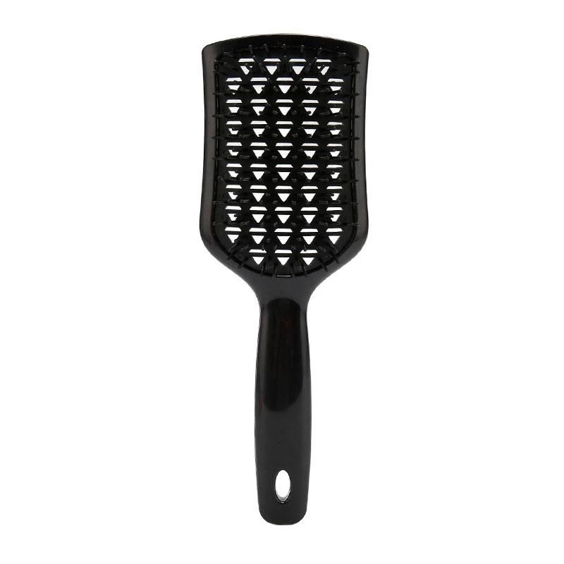 Продувна щітка-браш Janeke Vent Detangling Brush для розплутування та сушіння волосся широка чорна