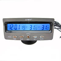 Автомобильные часы с термометром VST 7045