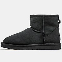 Сапоги зимние мужские и женские UGG Classic Mini Black с мехом / УГГи мини черные на меху 36