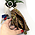 Ключниця на блискавці жіноча з кільцем HC0044 золотисто-зелена під рептилію, фото 4