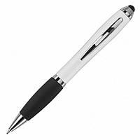 Ручка-стилус пластиковая поворотная черные чернила