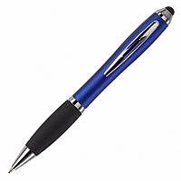 Ручка-стилус пластиковая поворотная черные чернила