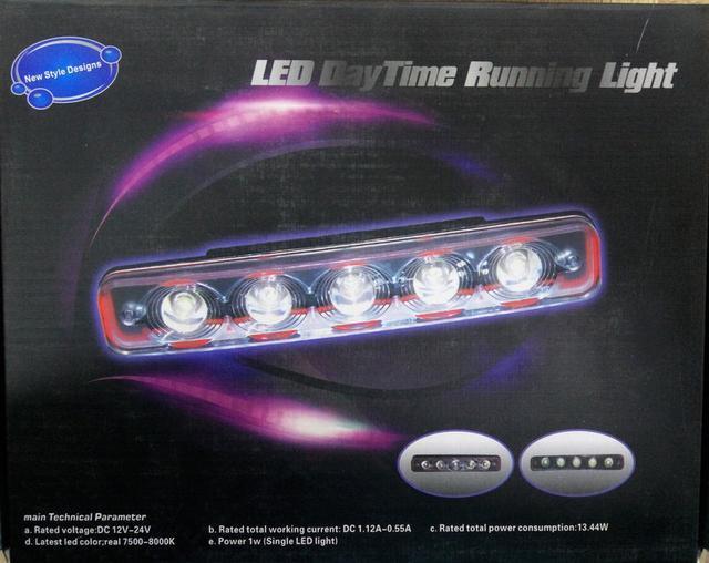 LED Авто Фары Дневные Ходовые Огни DRL D03-N с линзами - фото 1 - id-p2018399104
