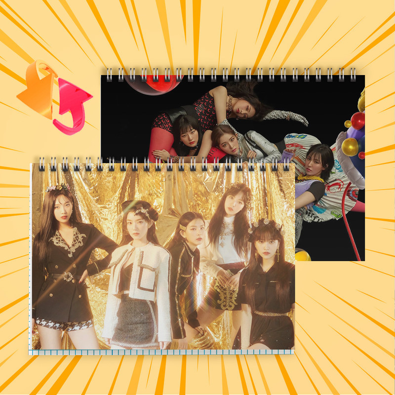 Зошит А5 48 арк. на пружині у клітинку 60 гр.м² Red Velvet 005