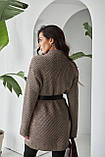 Жіноча в'зана туніка светр капучіно, фото 7
