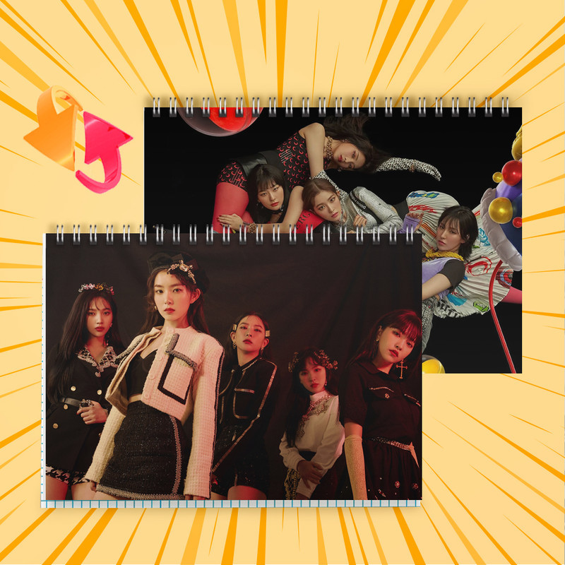 Зошит А5 48 арк. на пружині у клітинку 60 гр.м² Red Velvet 014