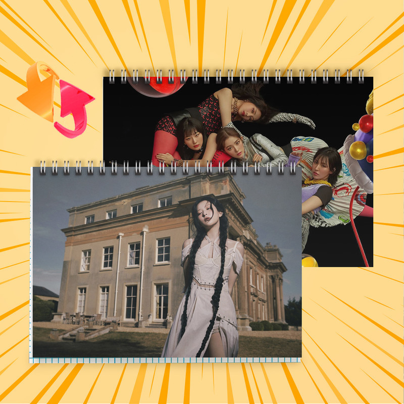 Зошит А5 48 арк. на пружині у клітинку 60 гр.м² Red Velvet 022