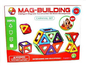 Магнітний конструктор Mag building 20 pcs, фото 2