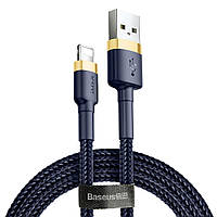 Кабель usb Baseus (CALKLF) cafule Cable USB For lightning 2.4A 1M Gold+Blue от магазина Buy All