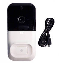 Бездротова відеокамера дверного дзвінка домофон SMART DOORBEL X5 wifi + 3 batteries 18650, фото 3