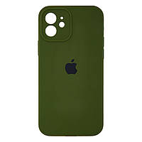 Чехол Silicone Case Full Camera with Frame для iPhone 12 Цвет 45.Army green от магазина Buy All