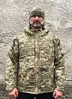 Зимний бушлат куртка Зимова водовідштовхуюча куртка Army Піксель