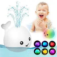 Фонтанчик для ванной кит, игрушка для купания, игра для ванной фонтан bath toys spray water