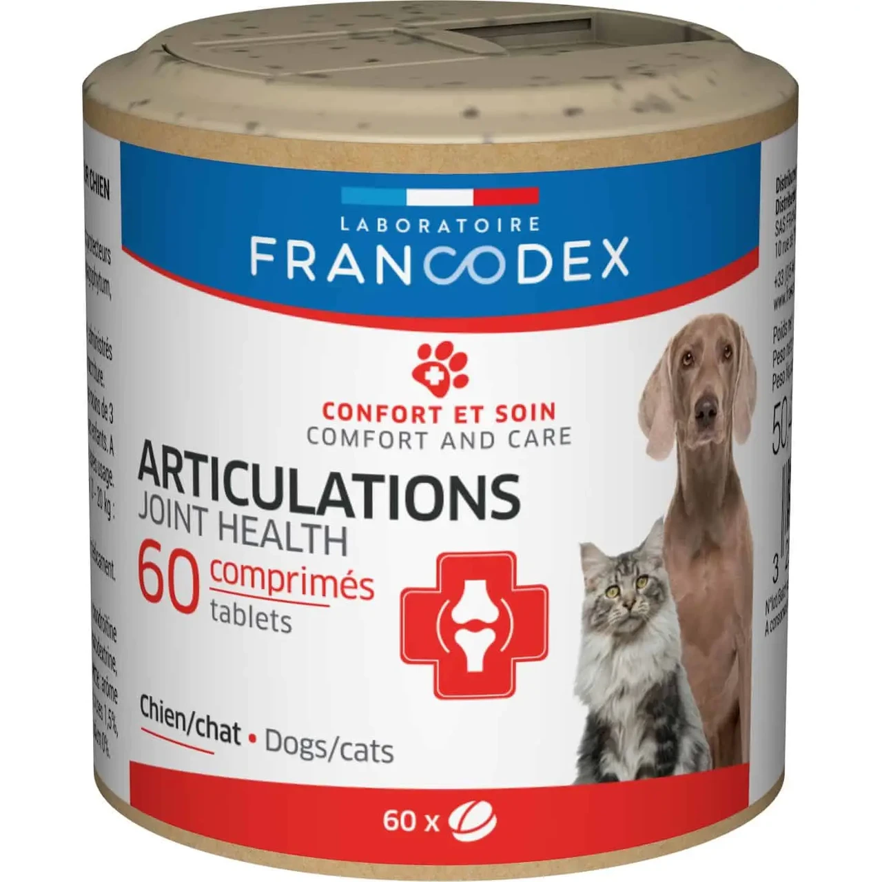Харчова добавка для здоров'я суглобів для котів та собак Laboratoire Francodex Joints 60 таб.
