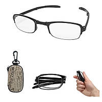 Очки с диоптриями для зрения +2.5D Фокус Плюс, очки для чтения с диоптриями + Серый чехол (ST)