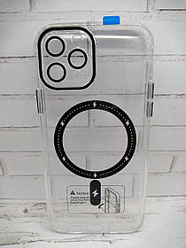 Чохол на iPhone 12 Pro накладка бампер протиударний MagSafe прозорий