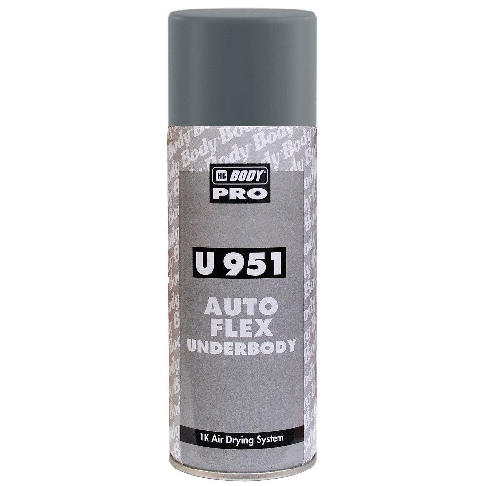 Сіре антигравійне покриття з герметиком у спреї Гравітекс Body 951 Spray Grey 400мл
