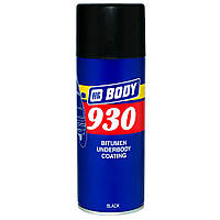 Антикоррозийная битумная мастика в спрее черная Body 930 Spray 400мл