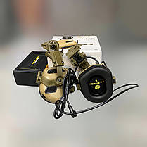 Навушники Earmor M32 Mod3 c кріпленням на шолом HD-ACC-08, активні, зі знімним мікрофоном та гарнітурою, Койот, фото 6