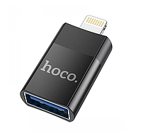 Перехідник Hoco UA17 USB to Lightning чорний, Адаптер перехідник, Перехідник otg