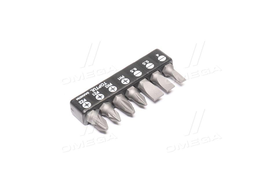 Набир бит 1/4" 7од. (SL: 4*0.5, 5.5*1, 6.5*1.2; PH1, PH2; PZ1, PZ2) TOPTUL GAAV0704 UA59