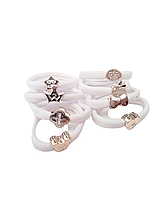 Резинка для волосся біла