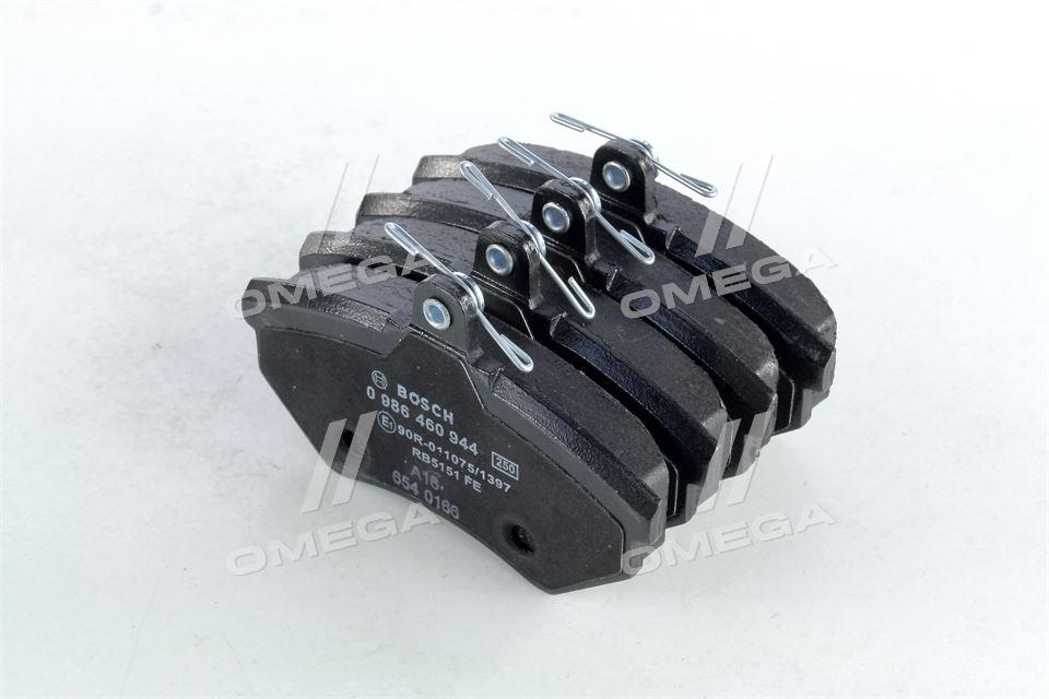 Колодка гальм. диск. AUDI 80, VW CADDY, GOLF, PASSAT передн. (вир-во Bosch) 0 986 460 944 UA59