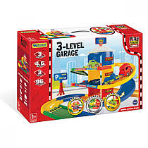 Гараж 3 поверхи дитячий Play Tracks Garage в коробці 60*40*15 см Wader (53030)