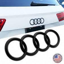 AUDI Ауді Емблема задня на кришку багажника 202 мм audi A5 A7 S5 S7 вигнута колір чорний