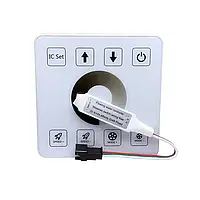 Контролер радіокерований для світлодіодної стрічки хвиля, що біжить RF DC12-24V (настінна панель)