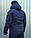 Куртка Хантер Софтшел тактична для ДСНС термофліс темно-синя, фото 7